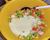 枝豆コーンカニかまのかき揚げ作り方3写真