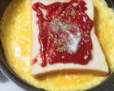 時短簡単美味☆オムレツ包みトーストサンド作り方7写真