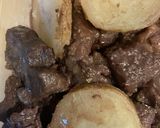 ニンニクが決め手の牛肉の赤ワイン煮込み作り方1写真