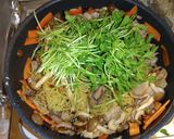 豚肉豆苗しめじの中華焼きそば作り方5写真