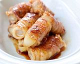 シャキっと美味しい【うどの豚巻き（甘醤油作り方7写真