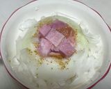 新玉ねぎレンジ蒸し丸ごと10分コンソメ煮作り方3写真