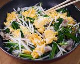 行列の中華屋さんの♪もやしニラ玉あんかけ作り方4写真