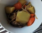 松屋牛めしの具で肉じゃが作り方5写真