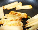 お弁当にも◎アスパラとハムの餃子の皮巻き作り方5写真