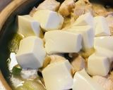 鍋キューブ●鶏肉と長ネギのうどん白湯鍋作り方4写真