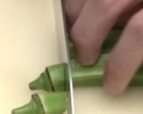 オクラの豚バラ巻き作り方1写真