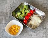 お野菜たっぷり!4種の野菜チーズピザ作り方5写真