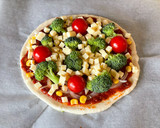 お野菜たっぷり！４種の野菜チーズピザ作り方6写真