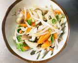 お一人様☆野菜たっぷり簡単ビビンバ風炒飯作り方8写真