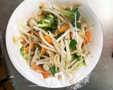 お一人様☆野菜たっぷり簡単ビビンバ風炒飯作り方10写真