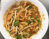お一人様☆野菜たっぷり簡単ビビンバ風炒飯作り方13写真