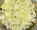 鮭とキャベツとしめじのにんにく味噌バター作り方1写真