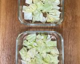 鮭とキャベツとしめじのにんにく味噌バター作り方6写真