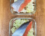 鮭とキャベツとしめじのにんにく味噌バター作り方7写真
