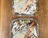 鮭とキャベツとしめじのにんにく味噌バター作り方9写真