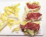 【1人分】白菜と豚肉のミルフィーユ鍋作り方2写真