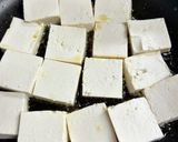 豆腐とひらたけとニラのニンニク醤油焼き。作り方3写真