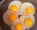 5人分の目玉焼き♪20cmフライパン作り方2写真