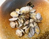 アサリとキムチと豆腐のごま油炒め作り方4写真