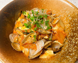 アサリとキムチと豆腐のごま油炒め作り方11写真
