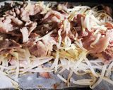 オーブン&レンジで炒めず満足肉もやし作り方3写真