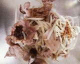 オーブン&レンジで炒めず満足肉もやし作り方4写真