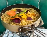 ドライ野菜入り！チキンレモンカレーパスタ作り方4写真