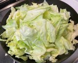 春キャベツと菜の花のペペロンチーノ風作り方1写真