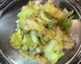 春キャベツと菜の花のペペロンチーノ風作り方2写真