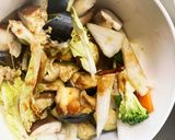 茄子椎茸コク旨甘辛オイ角煮味八宝回鍋肉風作り方12写真