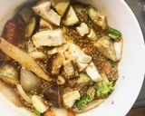茄子椎茸コク旨甘辛オイ角煮味八宝回鍋肉風作り方16写真