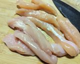 鶏ささみと大葉とチーズの春巻き作り方1写真