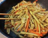 豚ばらとヤーコン＆にんじんのカレー炒め。作り方6写真