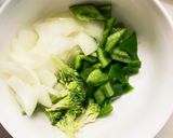 肉無チクワフルーティー味噌茄子椎茸野菜炒作り方5写真
