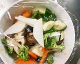 肉無チクワきな粉さっぱりドリア味野菜炒め作り方12写真