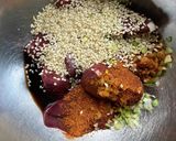 豚レバーの白胡麻唐揚げ作り方1写真
