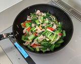 らっきょう回鍋肉作り方3写真