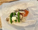 お弁当にピッタリ♪鮭と野菜のバター蒸し作り方1写真