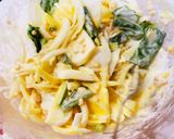 新玉ねぎで簡単ふわふわお好み焼き風作り方3写真