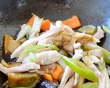 野菜と鶏むね肉のオイスターソース炒め♪作り方9写真