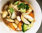 簡単きな粉トマト味ツナ根菜茄子野菜炒め作り方14写真