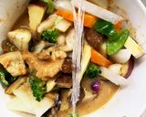 簡単きな粉トマト味噌味ツナ根菜茄子野菜炒作り方15写真