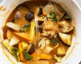 簡単きな粉トマト味噌味ツナ根菜茄子野菜炒作り方16写真