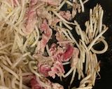 中華風　もやしとほうれん草の豚肉玉子炒め作り方10写真