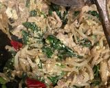 中華風　もやしとほうれん草の豚肉玉子炒め作り方16写真