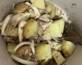 新じゃがと新玉ねぎのマヨなしサバポテサラ作り方5写真