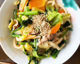 たっぷり野菜さっぱり洋風すき焼風焼うどん作り方7写真