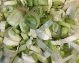 ネギ多めのほうれん草チャーハン作り方1写真