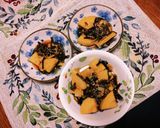 春先にも！フキor蕨とタケノコの煮物作り方5写真